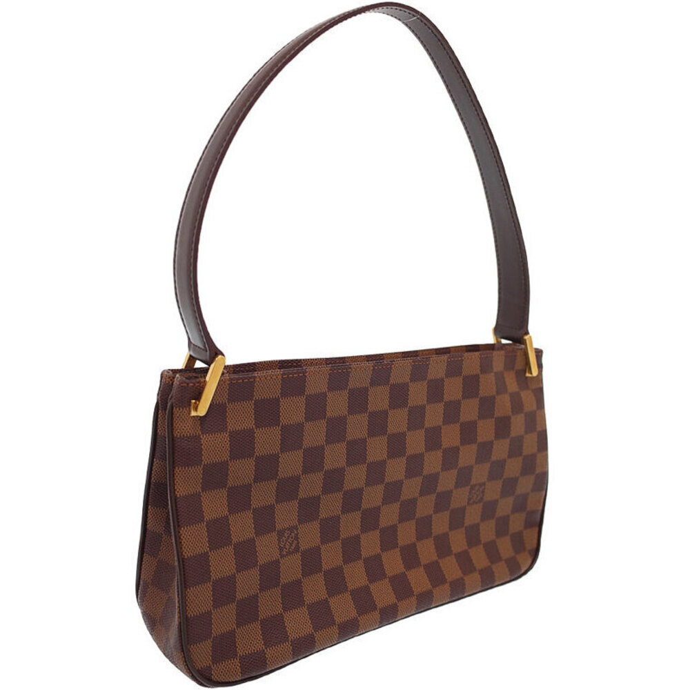 Louis Vuitton Aubagne Damier Bag Shoulder Brown Ebene Canvas